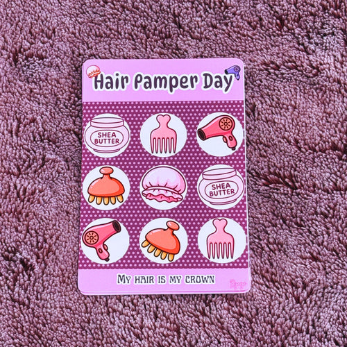 Hair Pamper Day: Haircare Sticker sheets 3PCS, Cute Stickers for Journals  Planners and Scrapbooks | Pamper Day Stickers for Girls