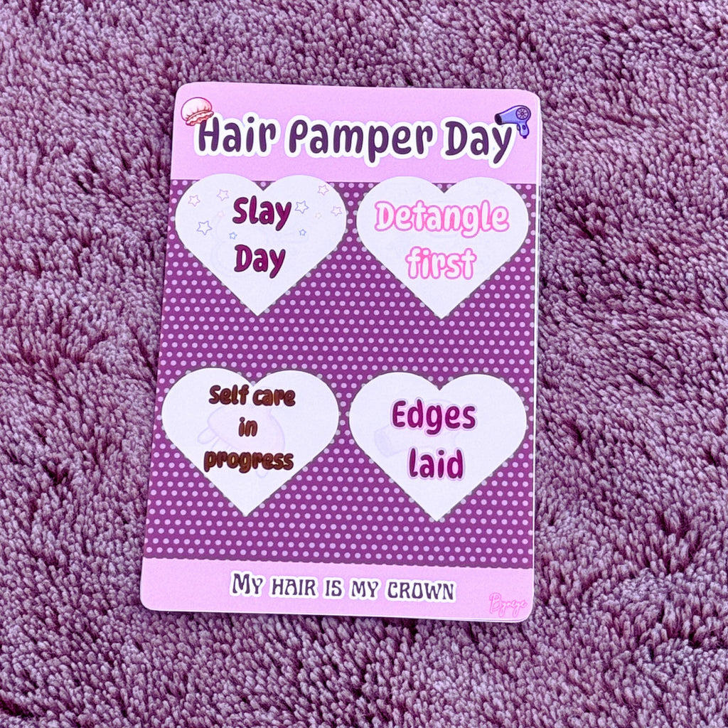 Hair Pamper Day: Haircare Sticker sheets 3PCS, Cute Stickers for Journals  Planners and Scrapbooks | Pamper Day Stickers for Girls