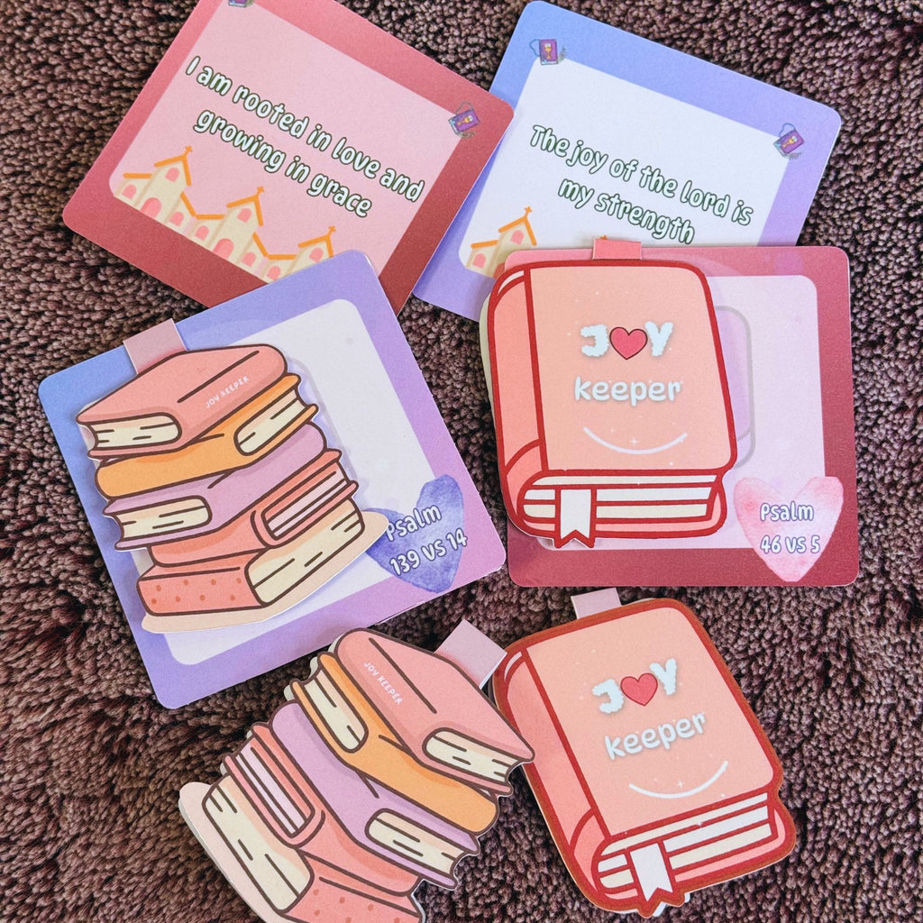 Faith-Filled Affirmation Bookmarks for Christian Women | Bible Verse Magnetic Bookmarks – Set of 3